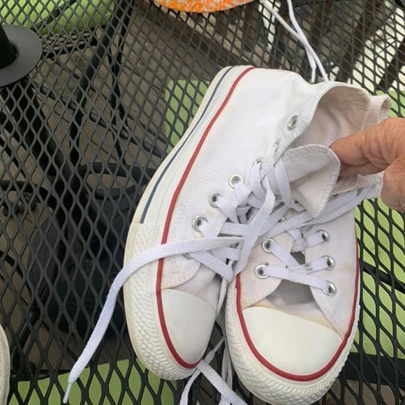 Converse Shoes - White high top converse